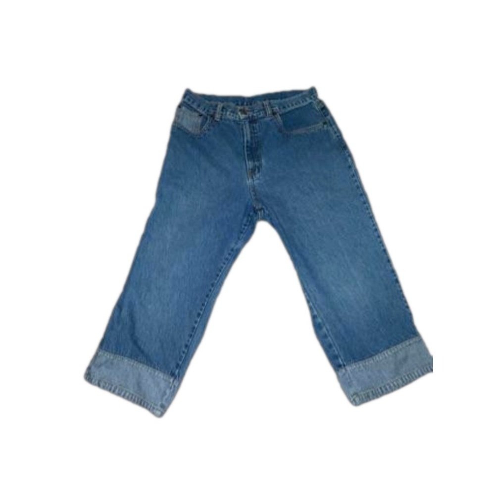 Bill Blass SZ 10P Denim/Pedal Pushers/Capris Cropped/Applique Grannycore Bottoms